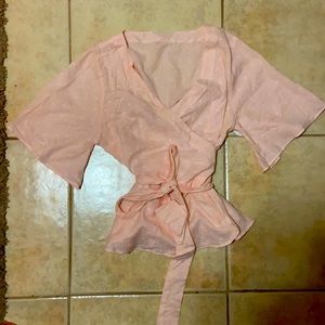 Brand new wrap top coral color